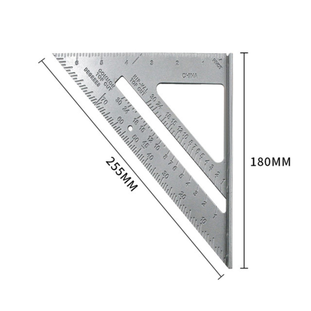 Aluminum Alloy Speed Protractor Miter 3 Right Angles Scriber Saw Guide Rail