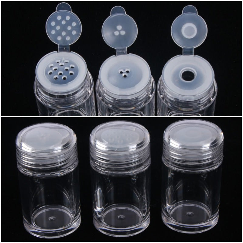 10ml Empty Powder Jars Plastic Medicine Cosmetic Container Bottle