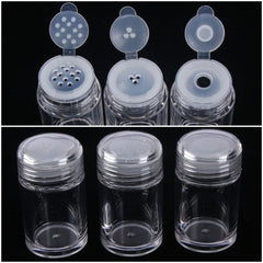 10ml Empty Powder Jars Plastic Medicine Cosmetic Container Bottle
