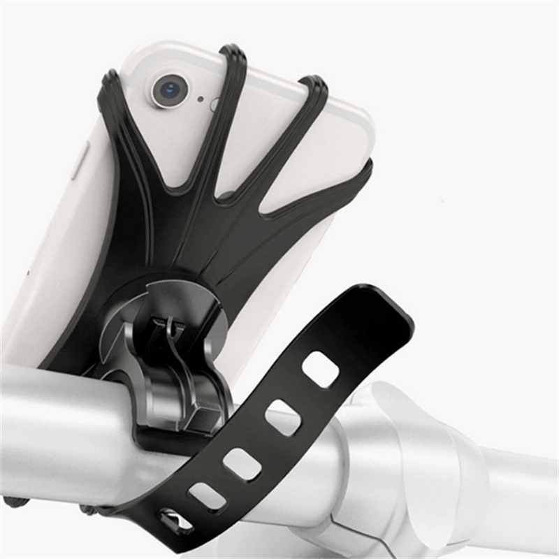 360 Rotation Cycling Bike Phone Mount Holder Silicone Handle Bar Case