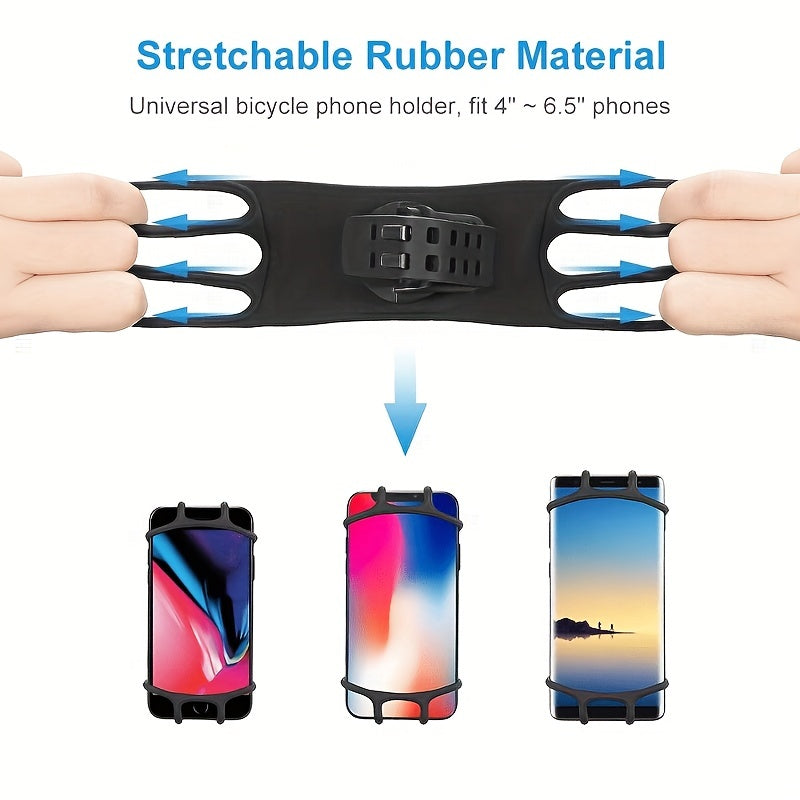 360 Rotation Cycling Bike Phone Mount Holder Silicone Handle Bar Case