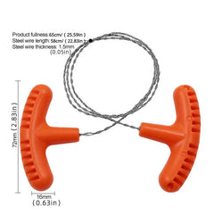 Mini Pocket Saw Stainless Steel Wire Saw Outdoor Camping Survival Gear