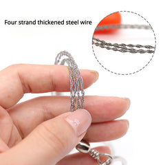 Mini Pocket Saw Stainless Steel Wire Saw Outdoor Camping Survival Gear