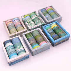 12 Rolls Washi Tape Painting Series - Perfect For Bullet Journal Kids DIY Crafts