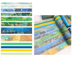 12 Rolls Washi Tape Painting Series - Perfect For Bullet Journal Kids DIY Crafts
