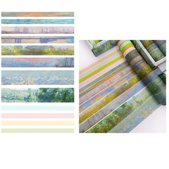 12 Rolls Washi Tape Painting Series - Perfect For Bullet Journal Kids DIY Crafts