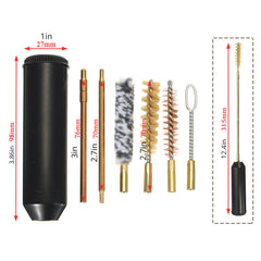 9mm Gun Brush Set 6pcs Barrel Cleaning Maintenance Tool Firearm Cleaning Kit