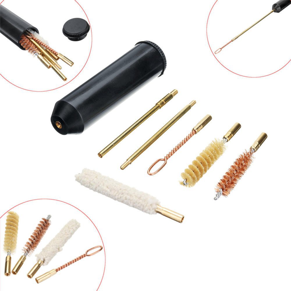 9mm Gun Brush Set 6pcs Barrel Cleaning Maintenance Tool Firearm Cleaning Kit