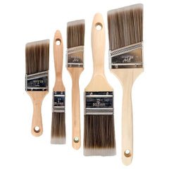 5pcs Paint Brush Set Nylon Polyester Flat Paint Brush Set