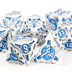 7pcs Metal Polyhedral Dice Set for Role Playing Board Game
