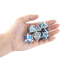 7pcs Metal Polyhedral Dice Set for Role Playing Board Game