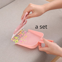 Mini Broom Dustpan Set Desktop Cleaning Brush Keyboard Brush
