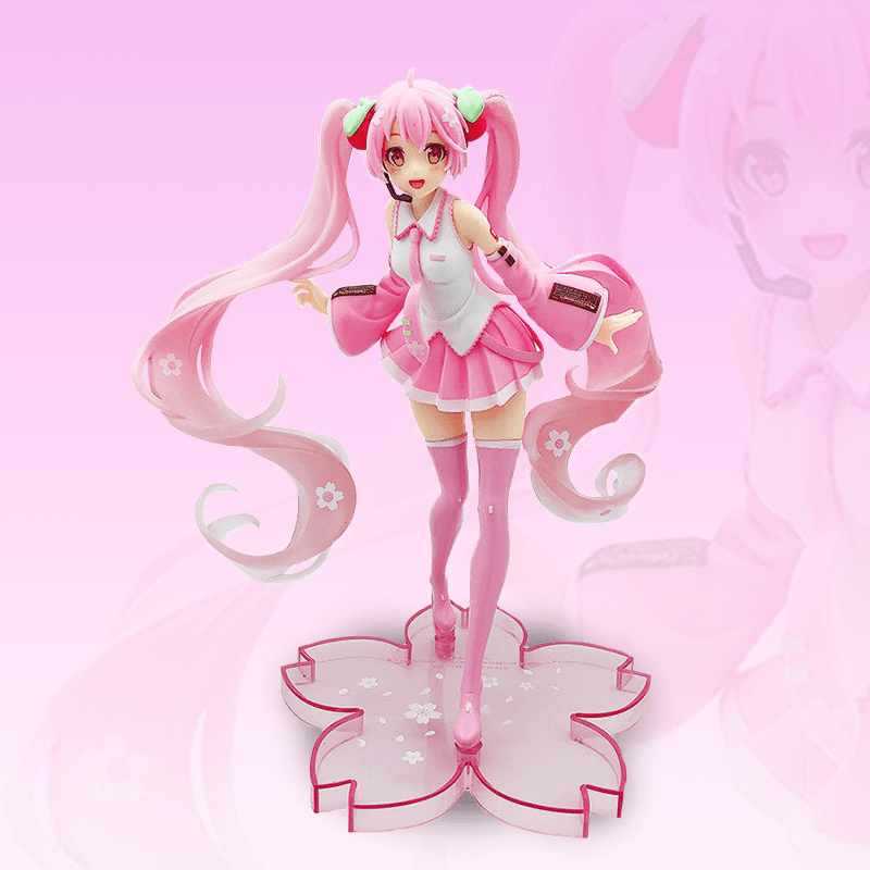 Japanese Anime Cherry Pink Movable Doll Toy Girl PVC Doll Model Toy