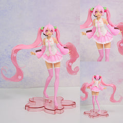Japanese Anime Cherry Pink Movable Doll Toy Girl PVC Doll Model Toy