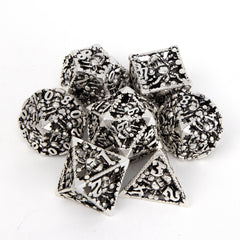 7pcs Silvery Octopus Metal Dices Set for RPG Board Game