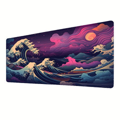 Large Gaming Mouse Pad Magic Wave Desk Mat Non Slip Computer Mat Gift