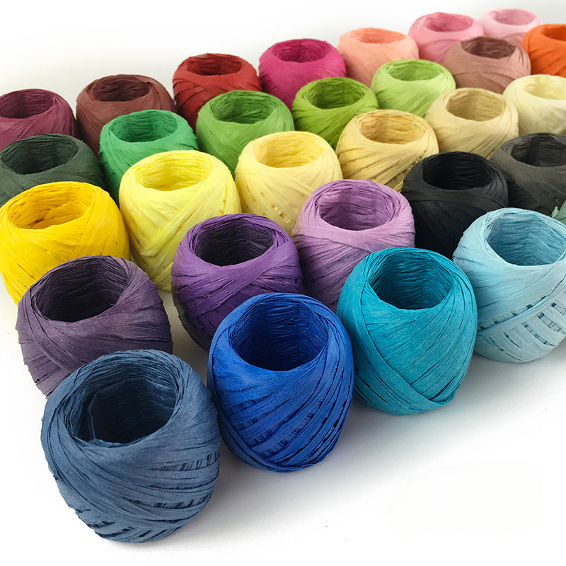 Raffia Paper Rope Rugby String 100% Raffia Hat Bag 15g/pc