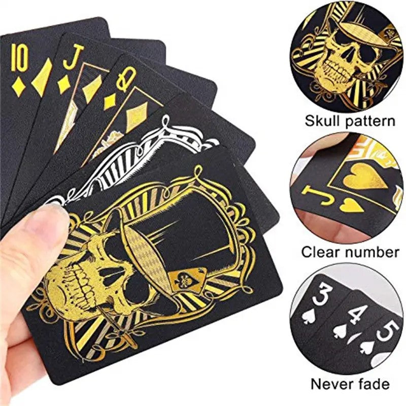 Skull Playing Card Waterproof Poker Halloween Christmas Party