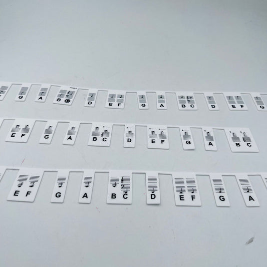 Beginner's Piano Note Guide 88 Key Full Size Silicone