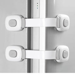 2pcs No Punch Drawer Cabinet Door Locks Household Refrigerator Locker