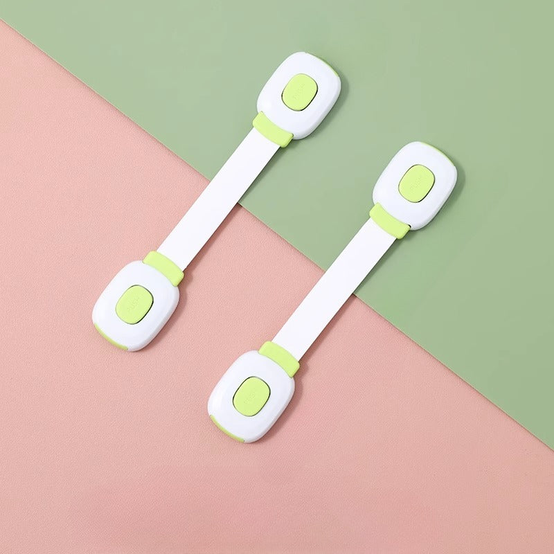 2pcs No Punch Drawer Cabinet Door Locks Household Refrigerator Locker