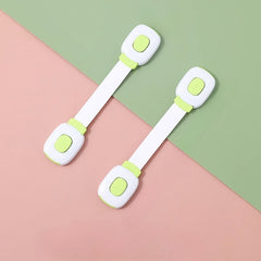 2pcs No Punch Drawer Cabinet Door Locks Household Refrigerator Locker