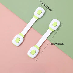 2pcs No Punch Drawer Cabinet Door Locks Household Refrigerator Locker