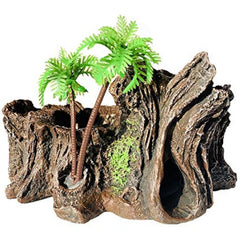 Resin Reptile Platform Tree Trunk Tank Decor