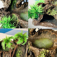 Resin Reptile Platform Tree Trunk Tank Decor
