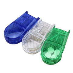 Portable Pill Cutter & Storage Box - Medicine Splitting & Storage