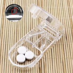 Portable Pill Cutter & Storage Box - Medicine Splitting & Storage