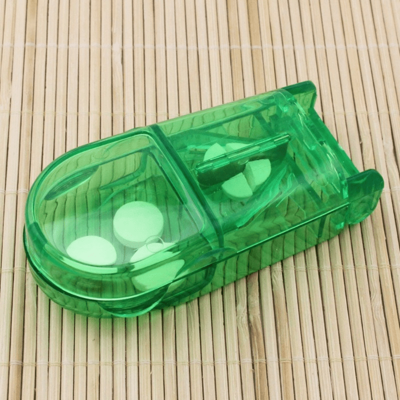 Portable Pill Cutter & Storage Box - Medicine Splitting & Storage