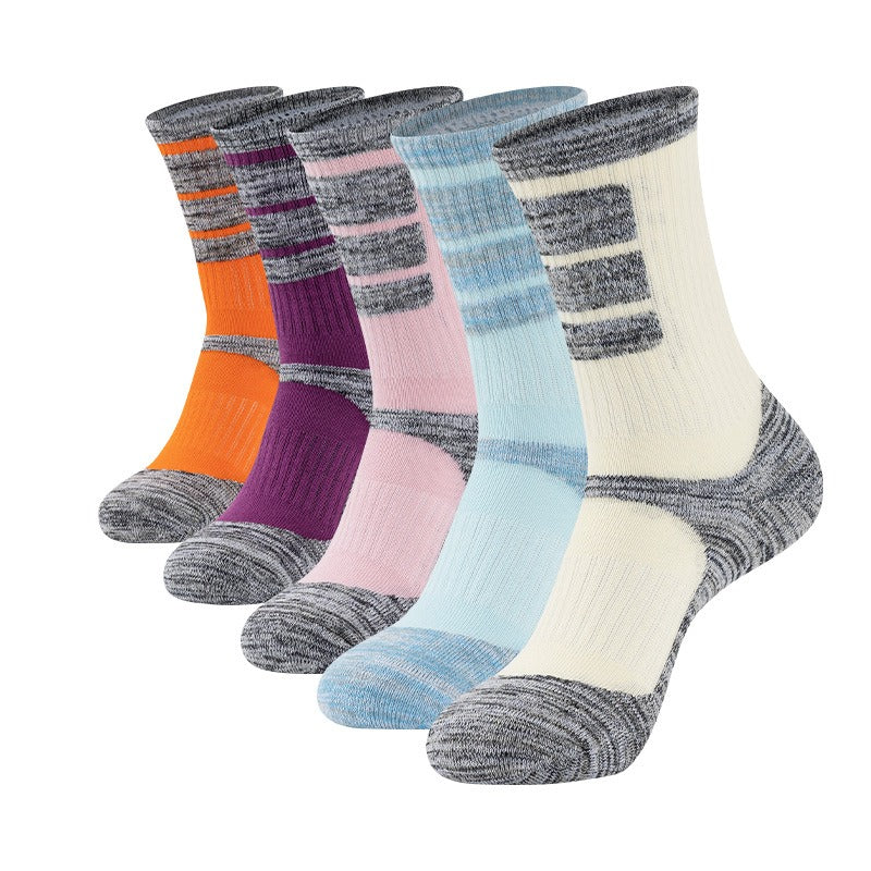 5 Pairs Warm Winter Basketball Socks