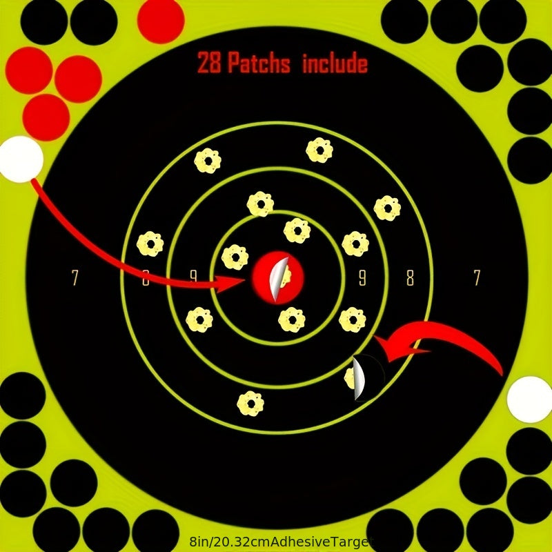 20pcs Splatter Burst Targets Paper - See Your Shots Burst - Perfect Game Paper