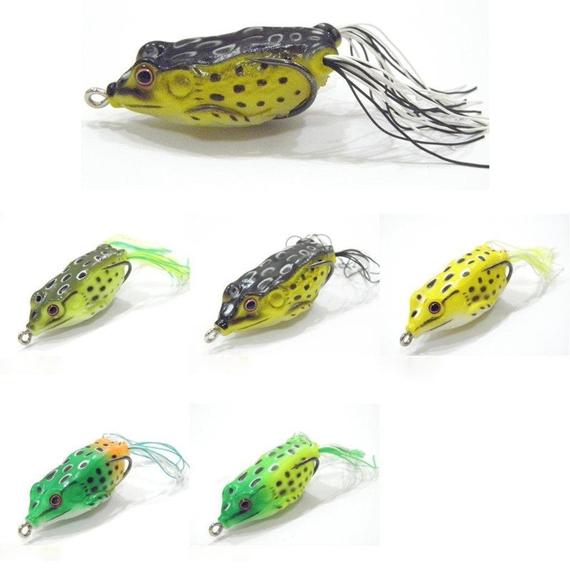 2pcs Soft Toad Fishing Lures Frog shaped Topwater Lures Fishing Accessories