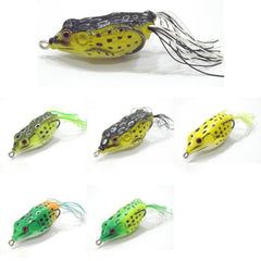 2pcs Soft Toad Fishing Lures Frog shaped Topwater Lures Fishing Accessories