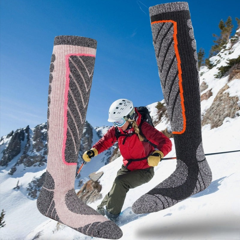 Winter Thick Hiking Snow Skiing Socks Men Women Anti Slip Anti Odor Moisture Wic