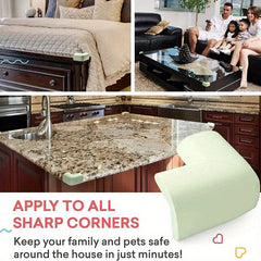 4 Pack Soft Baby Proofing Corner Guards - Table Corner Protector Safety Bumper
