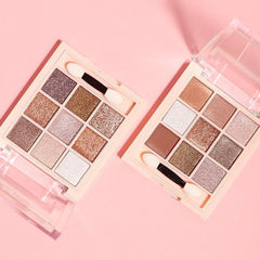 9-Color Fruit Eyeshadow Palette Matte Pearly Shimmer Finish
