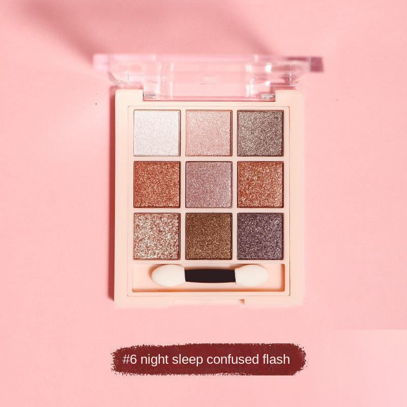 9-Color Fruit Eyeshadow Palette Matte Pearly Shimmer Finish