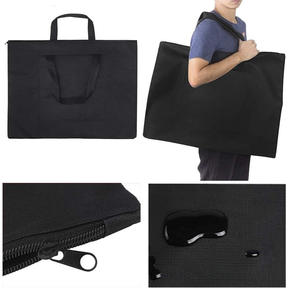 Canvas Art Portfolio Bag Zippered Outdoor Sketching Drawing Board Bag