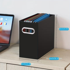 Portable File Organizer Collapsible Storage Box Letter Size