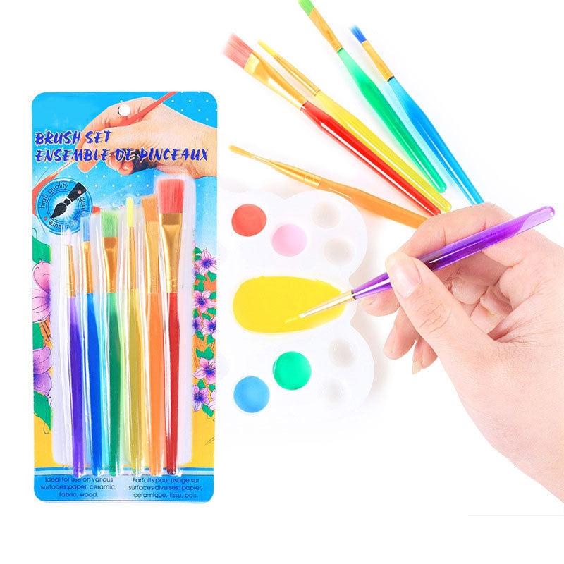 6pcs DIY Painting Nylon Hair Pens Set for Art Chalk Watercolor