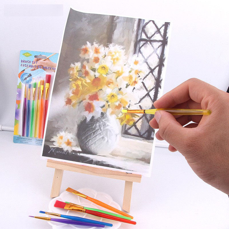 6pcs DIY Painting Nylon Hair Pens Set for Art Chalk Watercolor