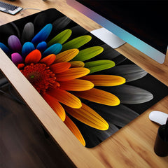 Colorful Flower Mouse Pad Large Game Desk Mat Office Mat