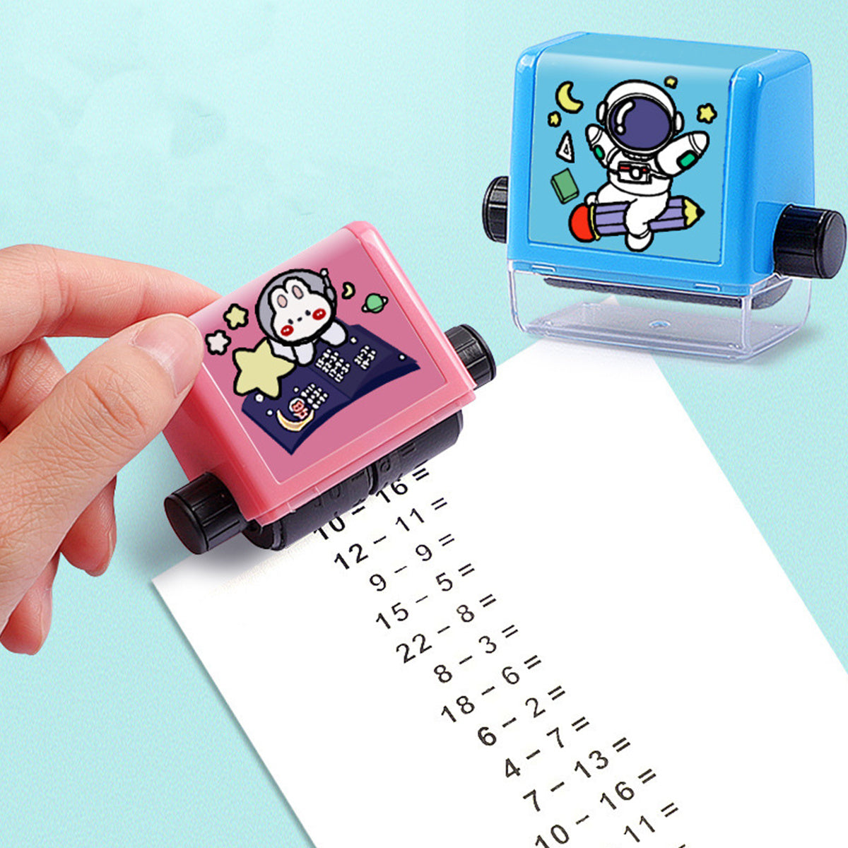 2pcs Addition And Subtraction Teaching Seal Within 100
