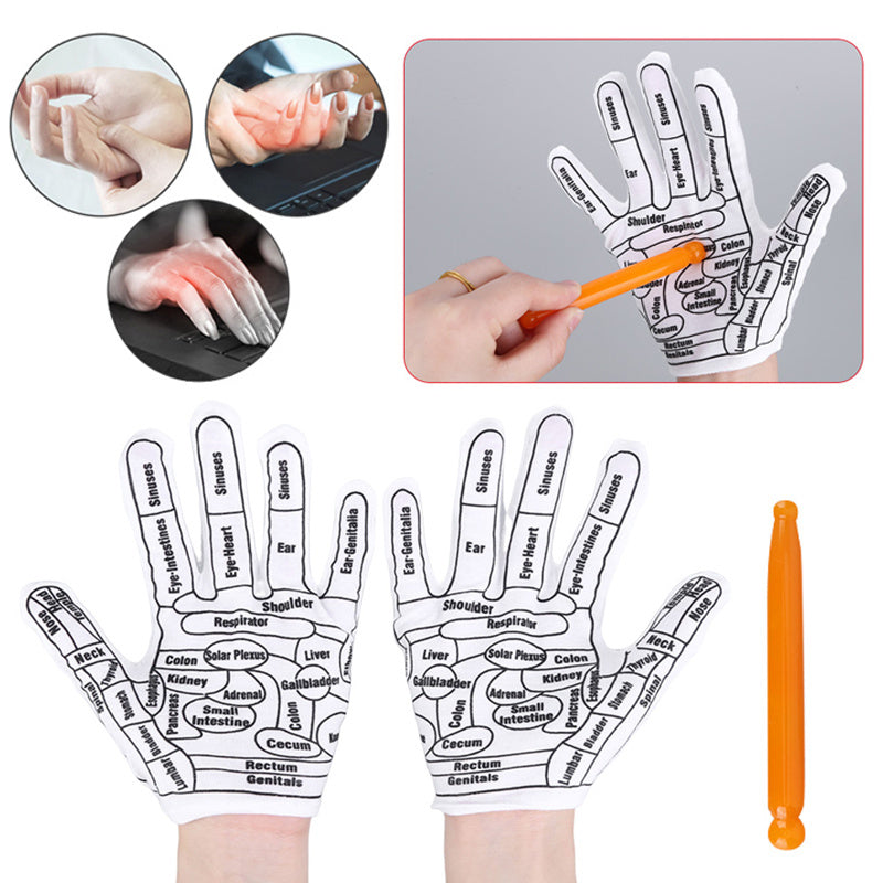 Acupressure Reflexology Gloves Hand Spa Tools
