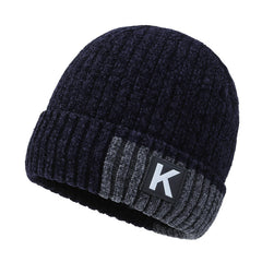 Thickened Warm Velvet Hat Ear Protection Knitted Hat