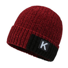 Thickened Warm Velvet Hat Ear Protection Knitted Hat