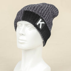 Thickened Warm Velvet Hat Ear Protection Knitted Hat